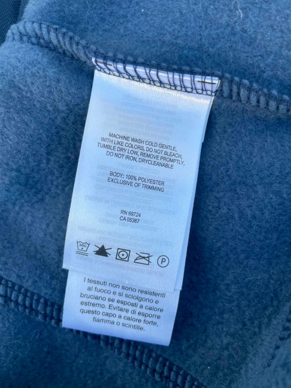 Columbia Navy Full-Zip Fleece Jacket - Picture 5 of 8